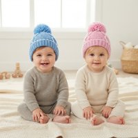 KIDS6215: Baby Chunky Knit Beanie Hat (6-18 Months)